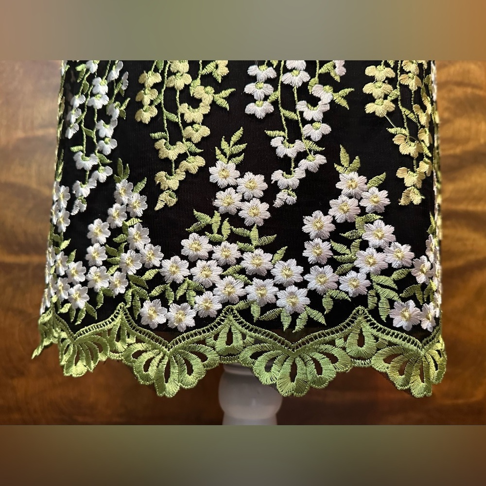 Tahari ASL Black and Gold Floral Dress - Picture 8 of 16